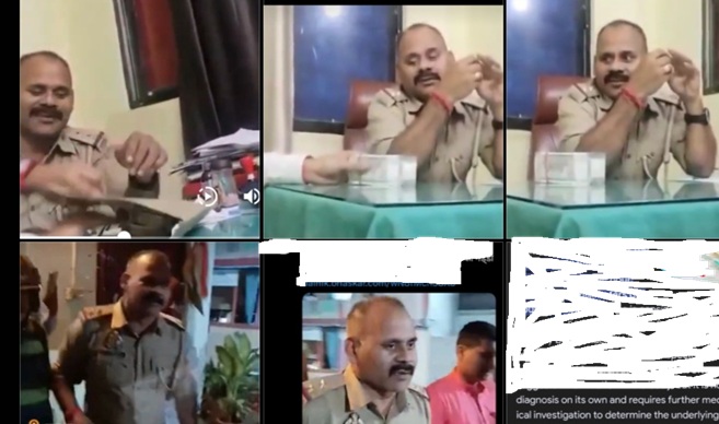 UP Anti-Corruption  arrests  Police Sub-Inspector red-handed while accepting a bribe of Rs 2 lakh