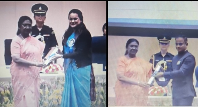 Two IAS officers honoured by President of India for water conservation