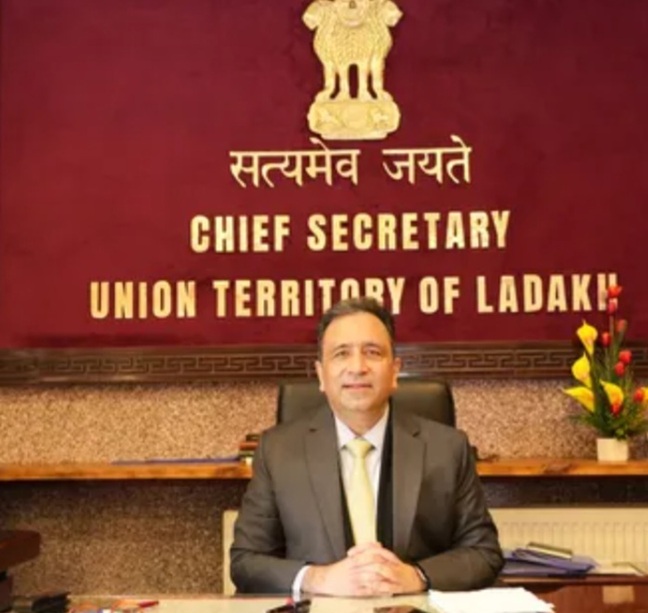 Ashish assumes charge as Chief Secretary of UT Ladakh: Issues slew of directions