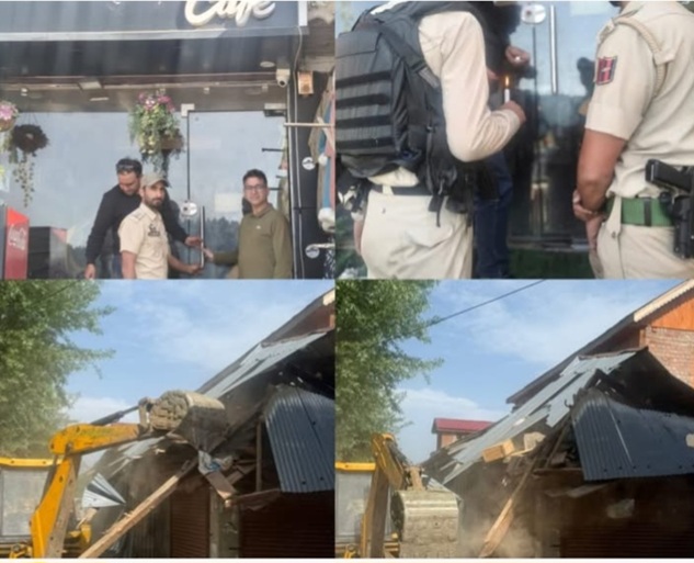 'Drug Peddler’s property demolished; Commercial Establishment sealed in J&K'