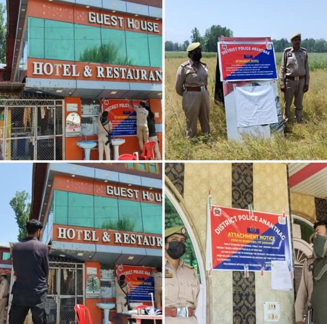 'Anantnag Administration/Police attach property worth Rs 6.17 crore under  NDPS Act '