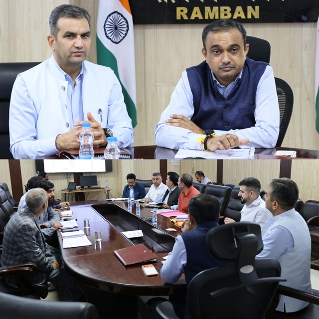 Ramesh Kumar chairs meeting to review progress of RDD in District Ramban