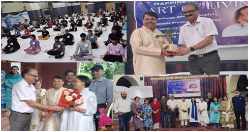 Shantmanu inaugurates three days Art of Living workshop at GGM Science College Jammu