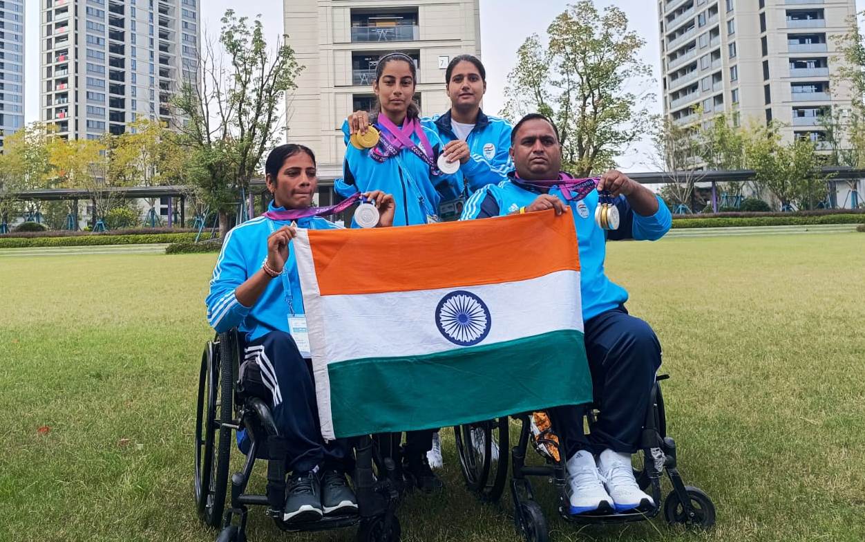 J&K: Shrine Board’s Para-archers create history by pocketing two gold and three silver at Asian Para Games in Hangzhou, China