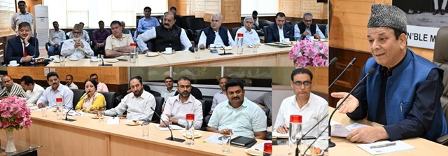 Speaker J&K convenes meeting with Assembly Committee Chairmen 