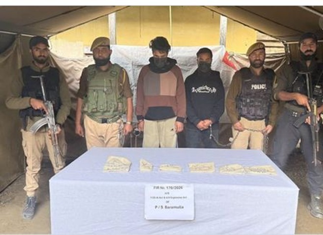 '2 OGWs arrested with arms, ammunition in J&K'