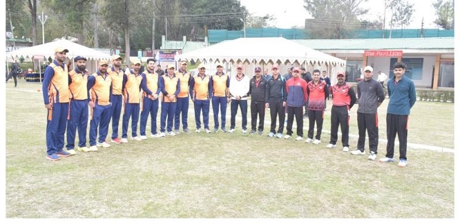  Udhampur DM-XI  led by SDM Rafiq Jaral triumphs over CAPF XI in thrilling Cricket match