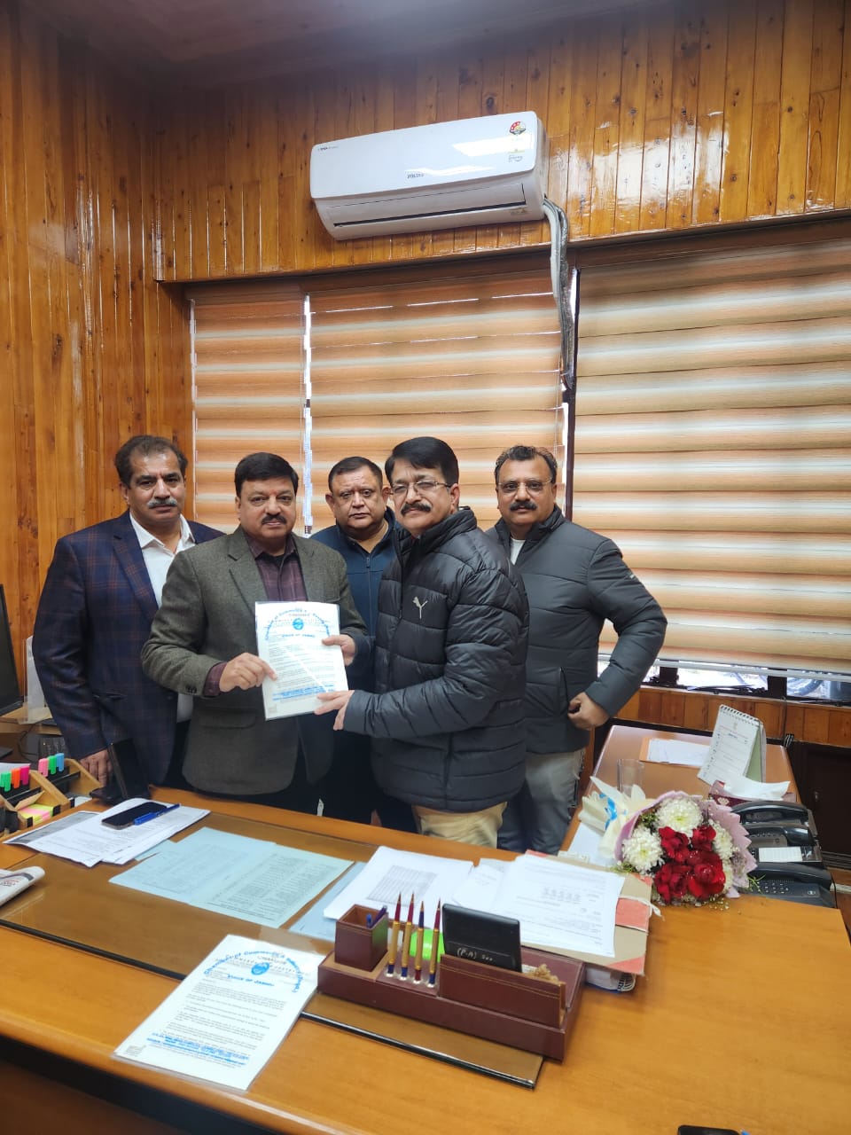 Delegation of Jammu CCI calls on Commissioner State Taxes