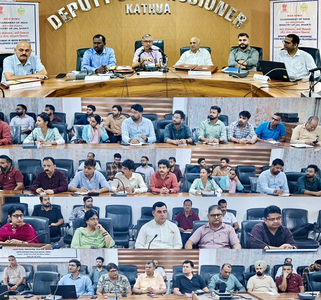 DC Kathua  stresses sustainable conservation, scientific management of groundwater resources 