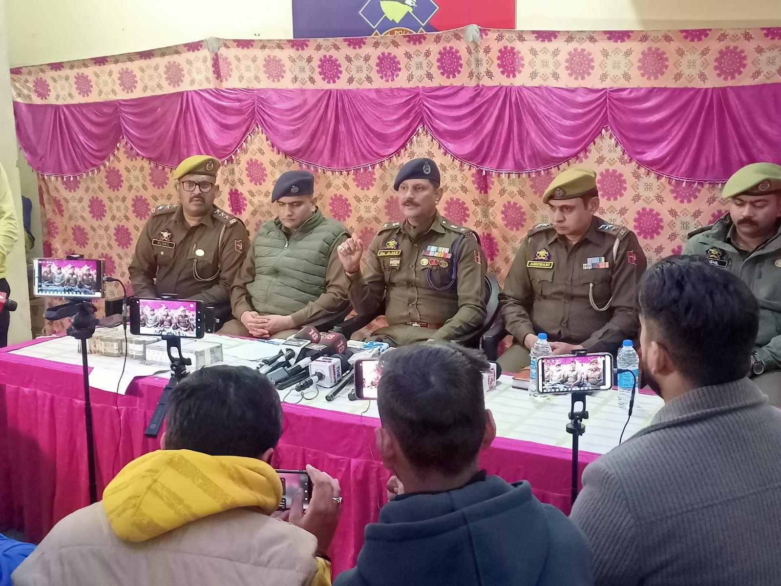 SP South Jammu briefs Media on Decisive Crackdown on Narcotics NetworK