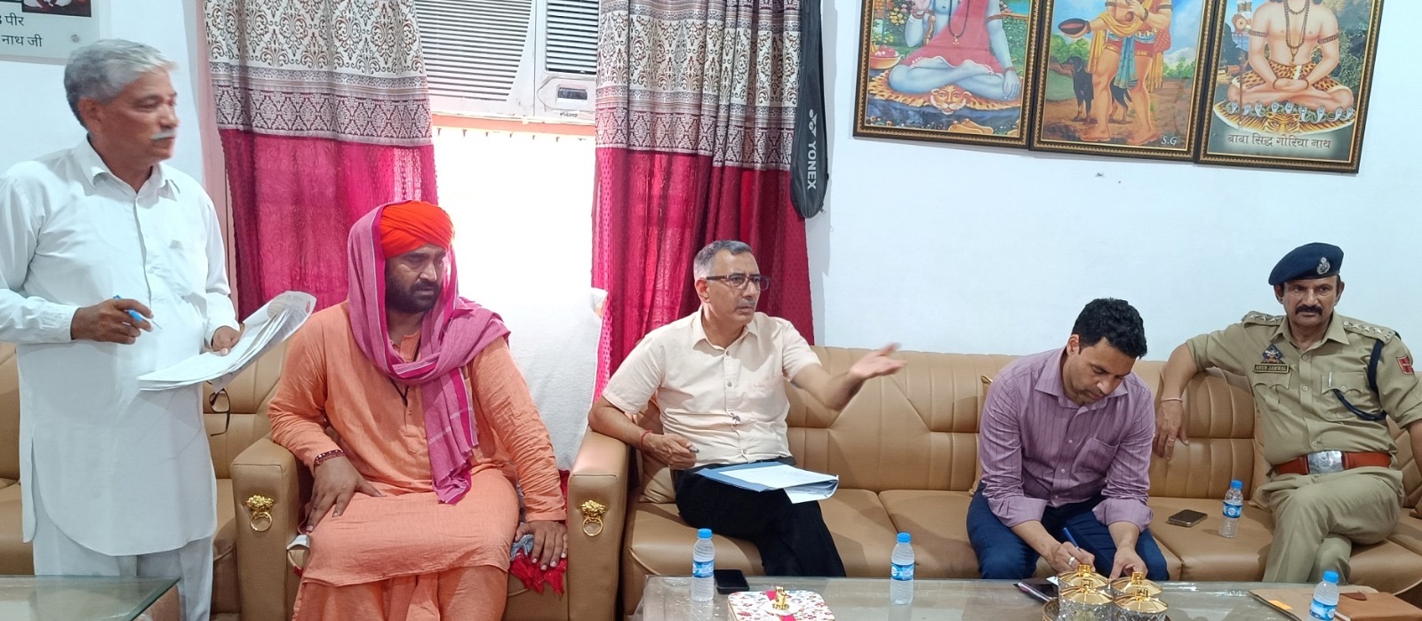 DC Samba reviews arrangements for Annual Baba Sidh Goria Mela