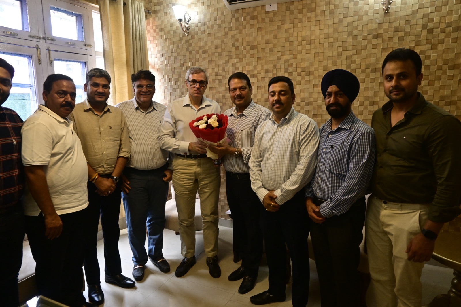 Several Delegations call on CM Omar Abdullah at Public Outreach Office in Jammu