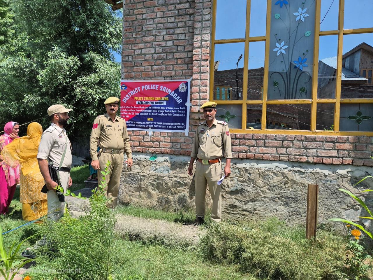 Srinagar Police Attaches Property of Notorious Drug Peddler Worth Rs 1 crore under NDPS Act
