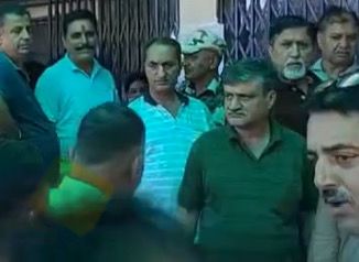 Kashmiri Pandits Migrant voters protested at polling station in Jammu