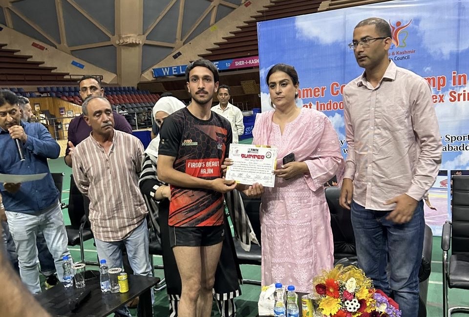 Nuzhat Gull visits Special Summer Kabaddi Camp jointly organised by J&K Amateur Kabbadi Association and J&K Sports Council 