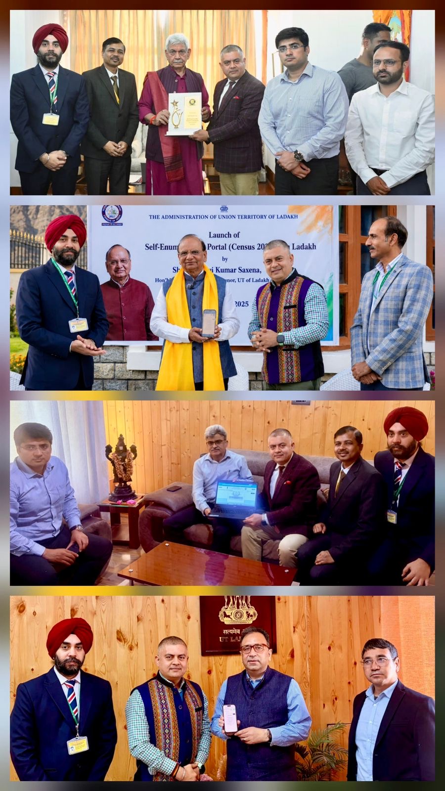 'LGs Manoj Sinha and Vinai Kumar Saxena complete self enumeration'