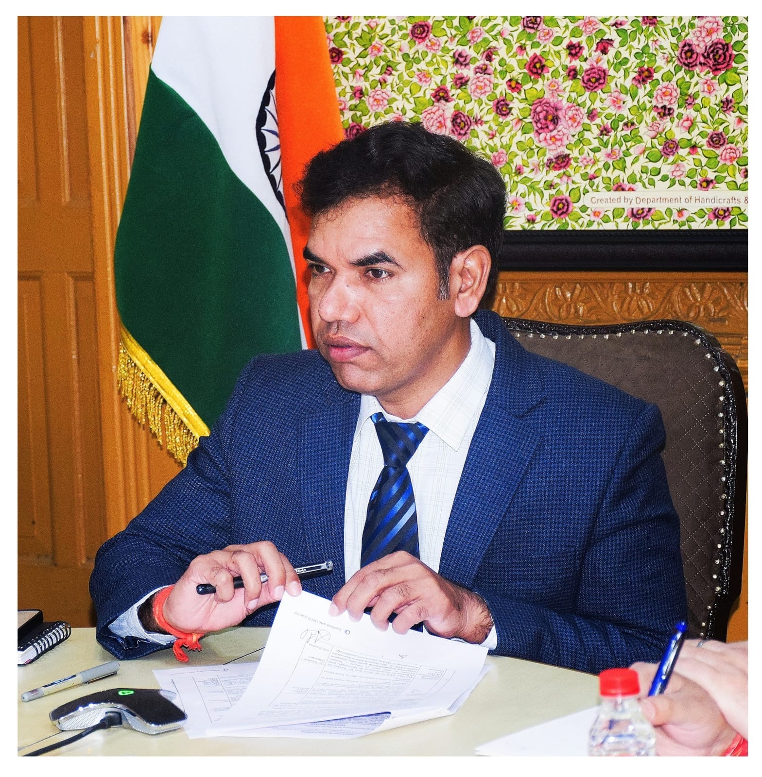 Vijay Bidhuri  launches website for office of Divisional Commissioner Kashmir