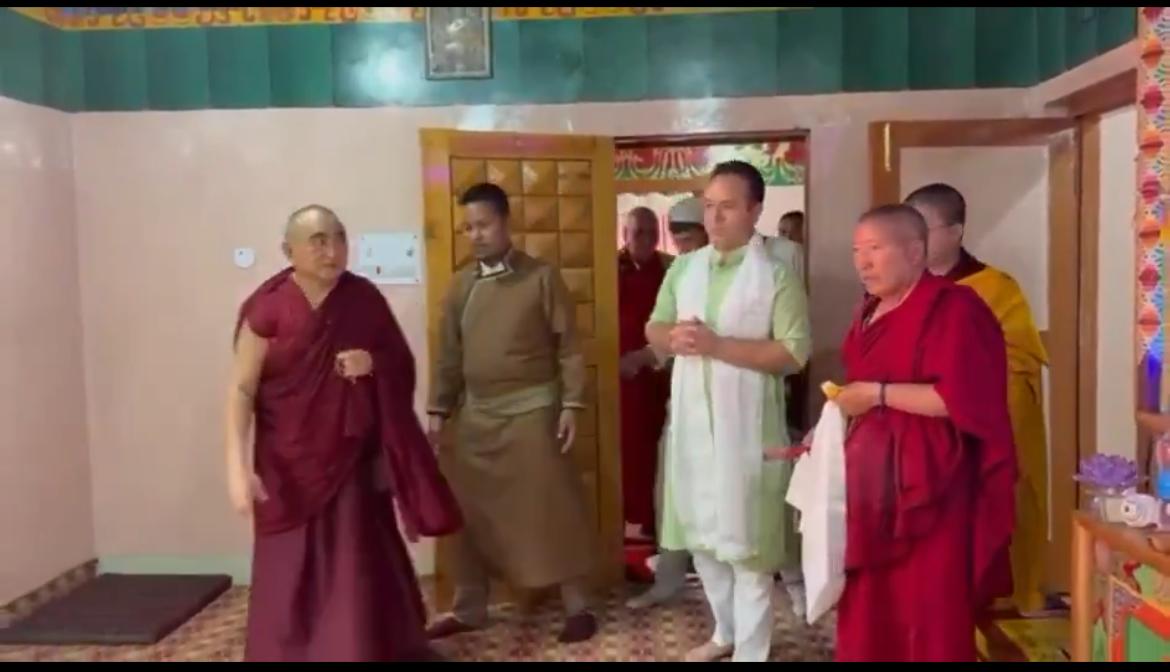 LoP Sunil Sharma  attends prog  by Buddhist Community at Padder Gompa
