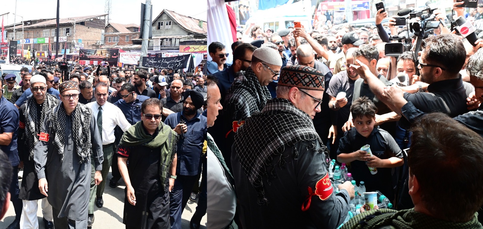 'Chief Minister Omar Abdullah joins Youm-e-Ashura mourners at Zadibal'