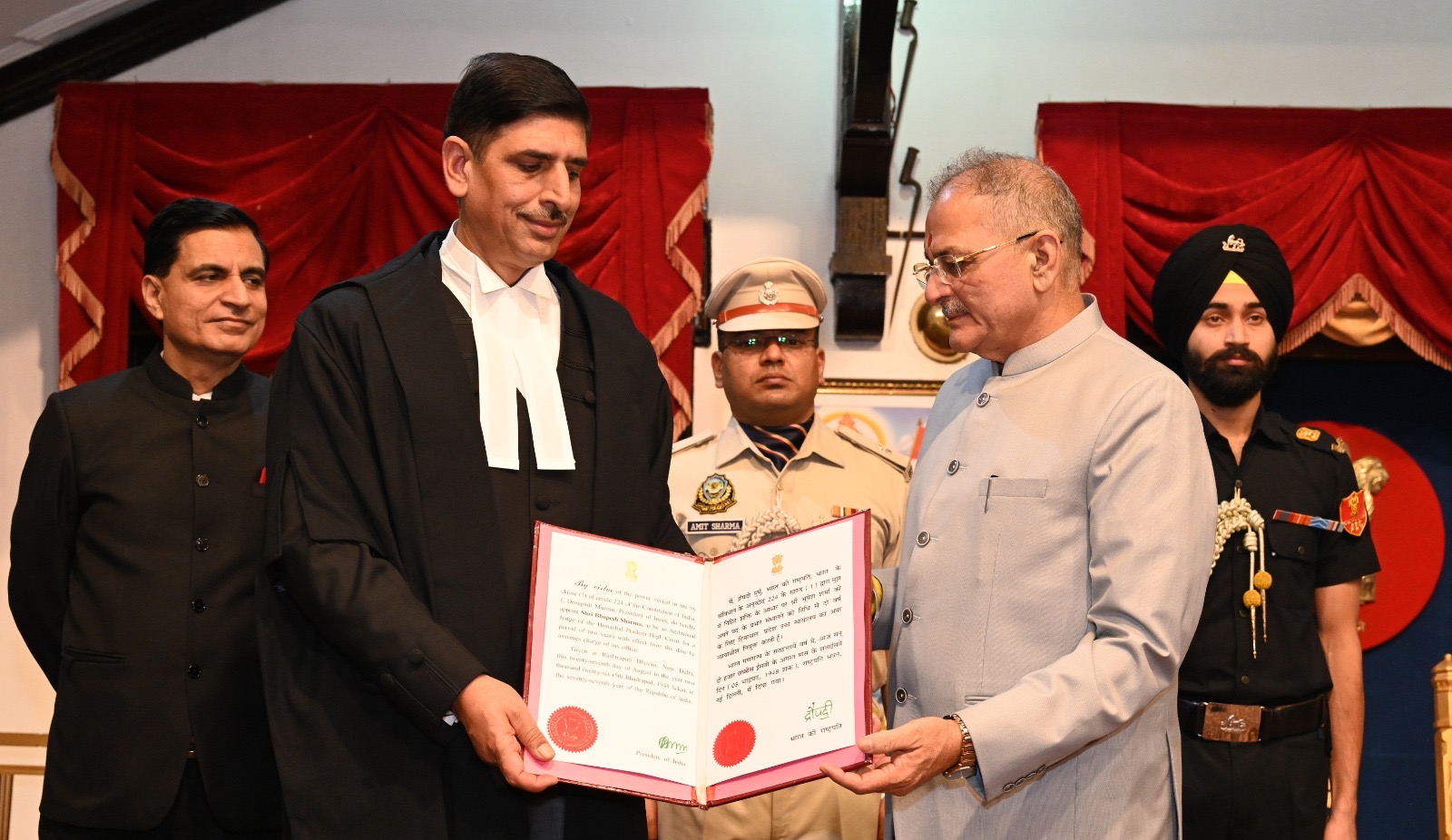 Governor Kavinder Gupta administers Oath to newly appointed Judges of High Court