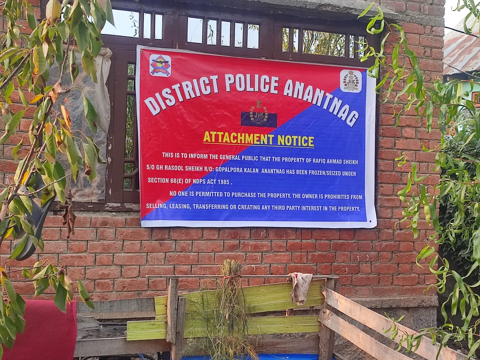 Anantnag Police attaches more Properties