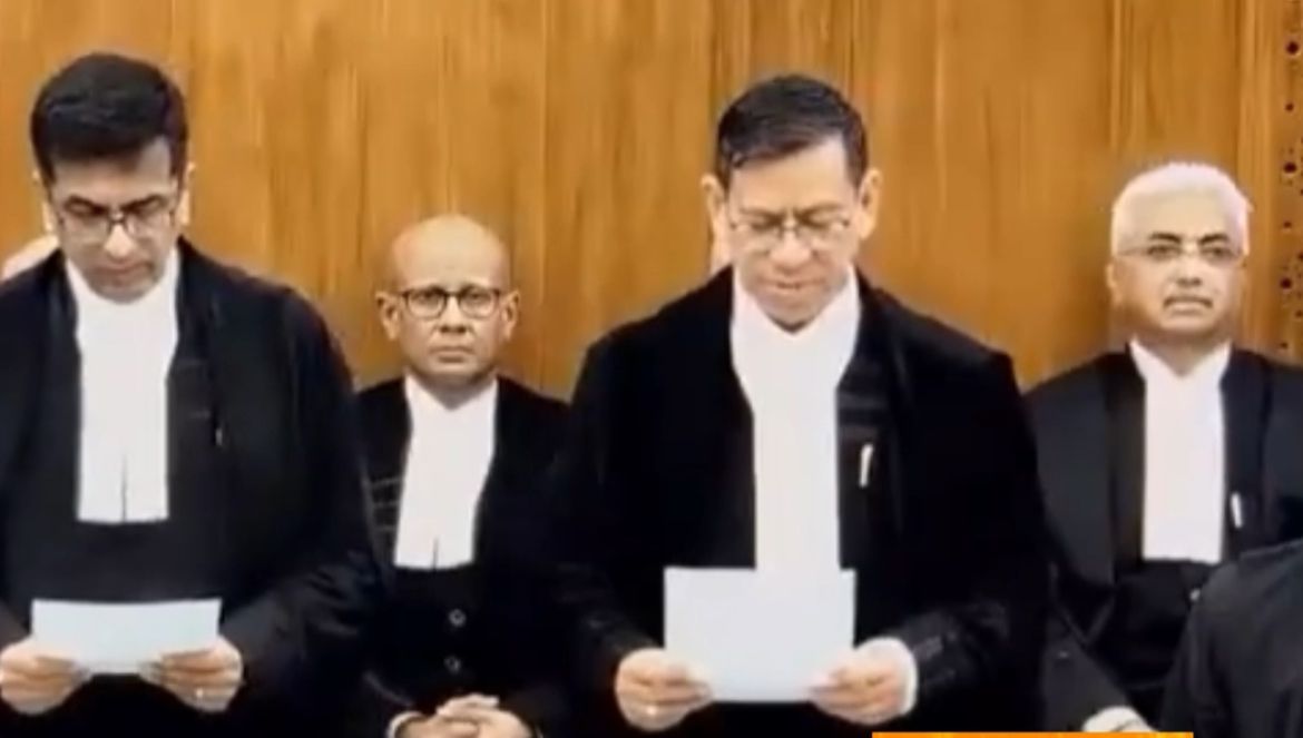 Ex Chief Justice of J&K HC N Kotiswar Singh takes oath as a Supreme Court Judge