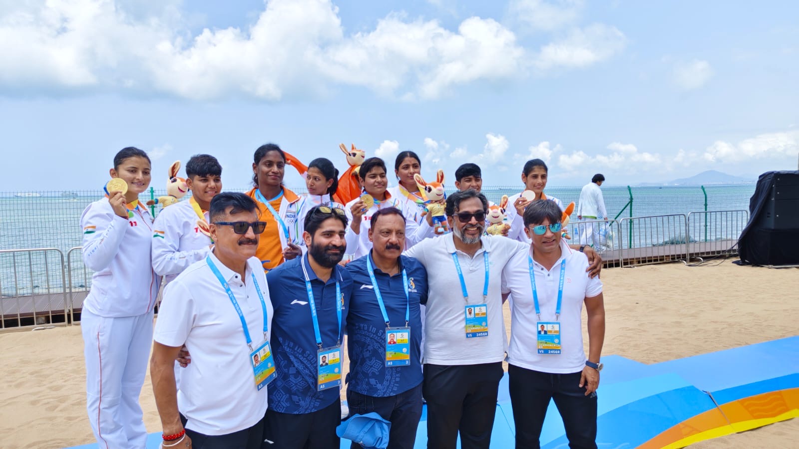 India women team won Gold Medal in 6th Asian Beach Kabaddi Games in China 