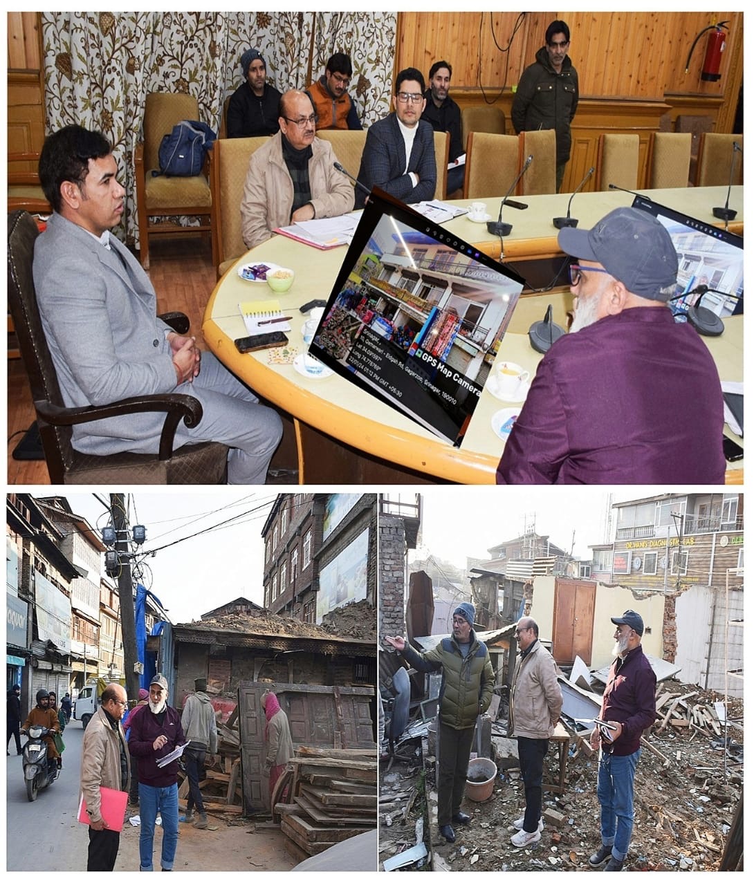 Div Com Kashmir for acquisition of structures to eliminate bottlenecks from city roads