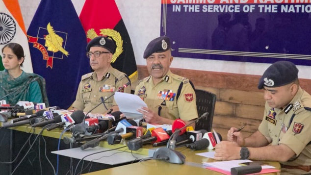 '  DGP J&K Nalin Prabhat holds Press Conference '