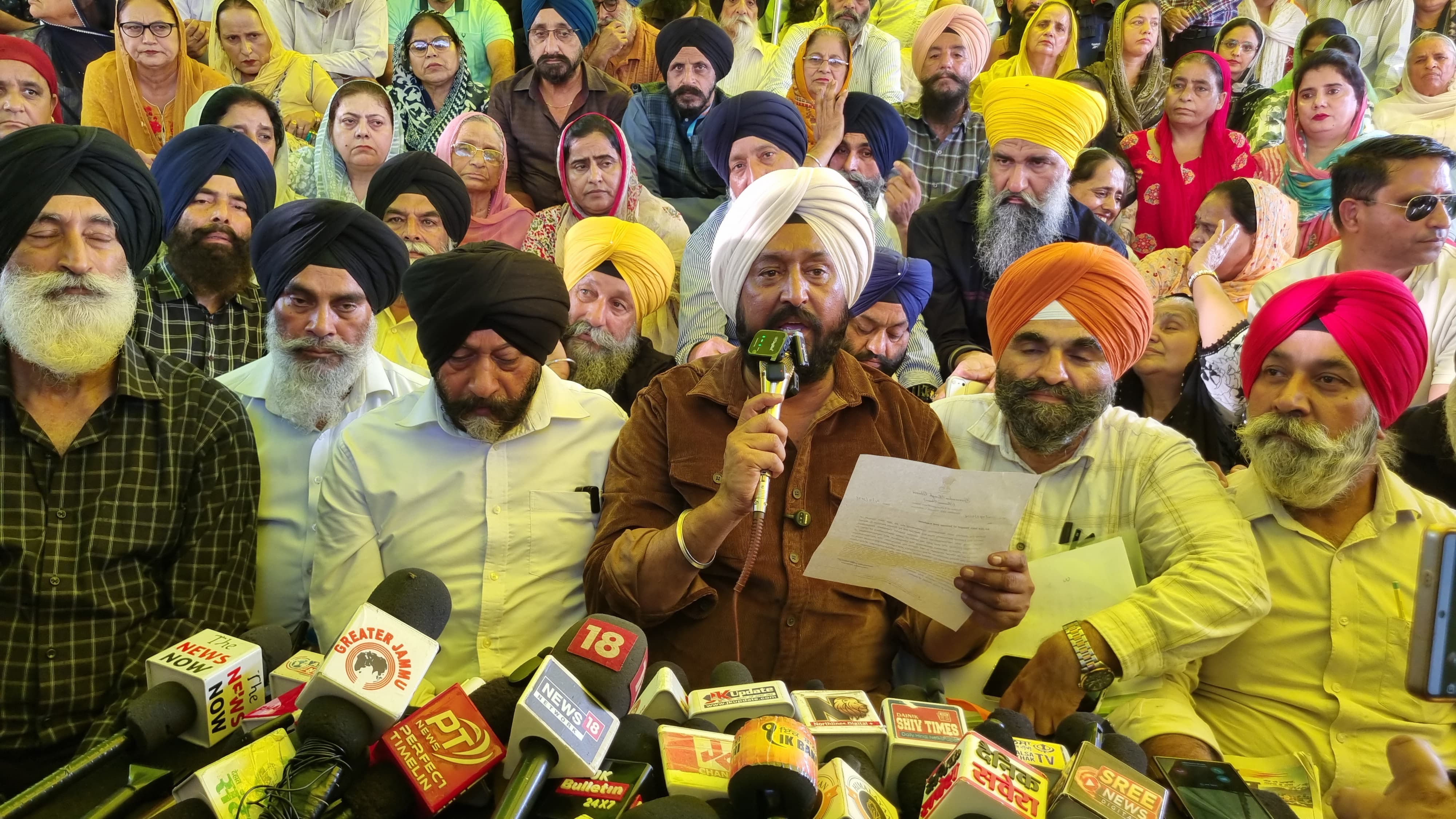 Punjabi Morcha thanks Omar Abdullah, Shammi Oberoi & Nasir Wani 