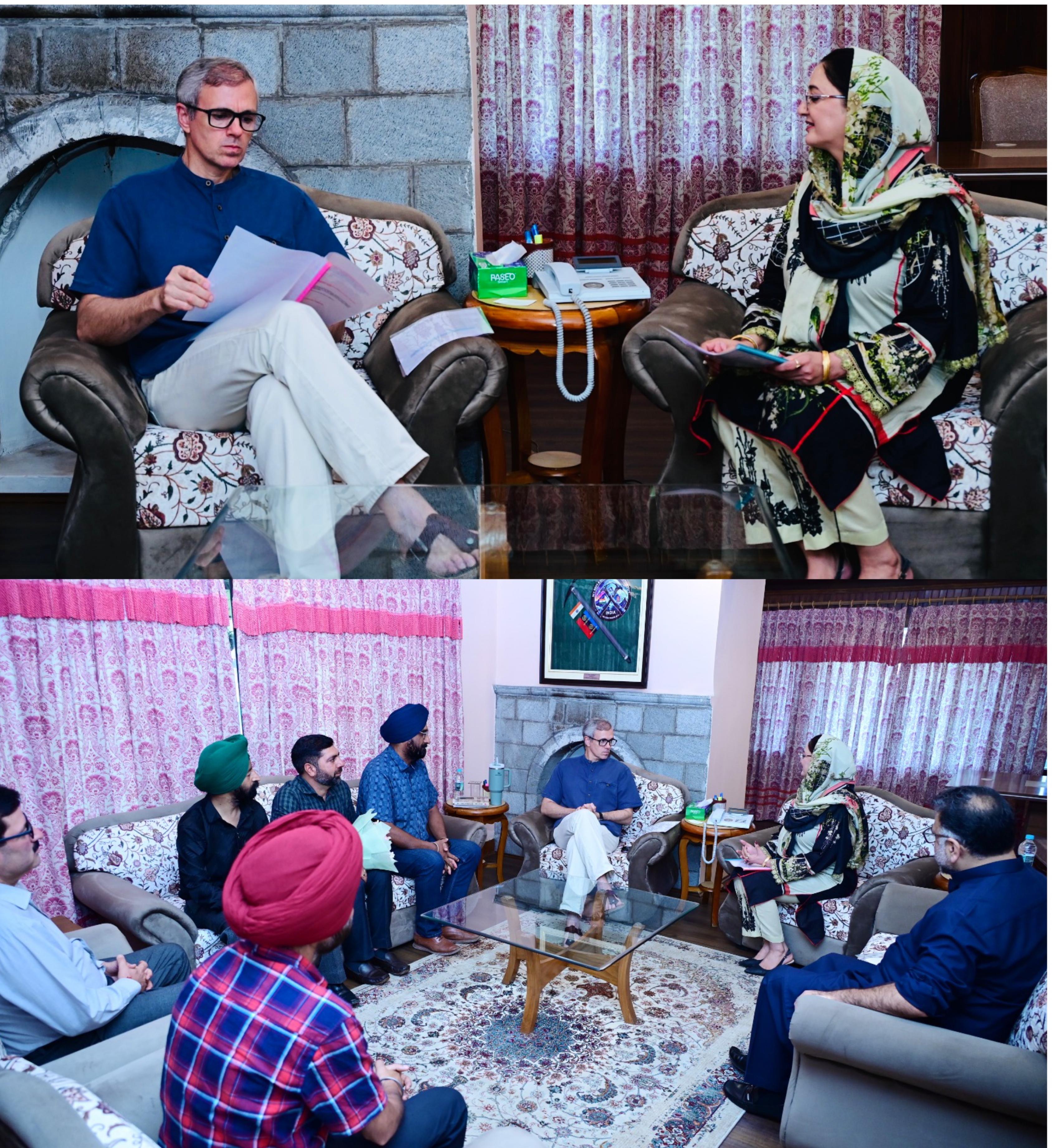 Sikh Minority Employees Association meets CM Omar Abdullah