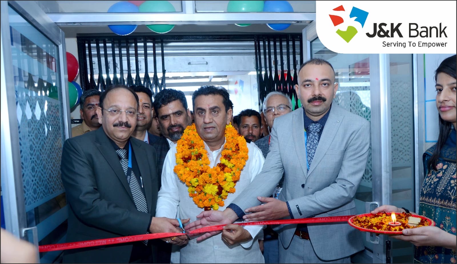 MLA Rajiv Jasrotia inaugurates Branch of J&K Bank in Industrial Estate 