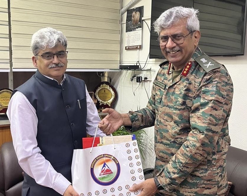BRO Chief assures CS J&K for swift restoration of road connectivity