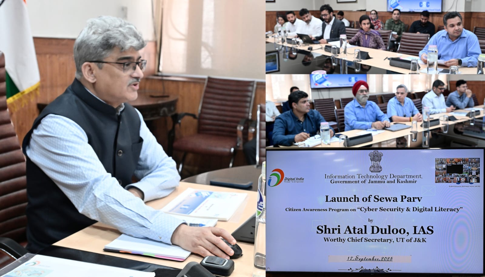 'Chief Secretary J&K launches Sewa Parv'