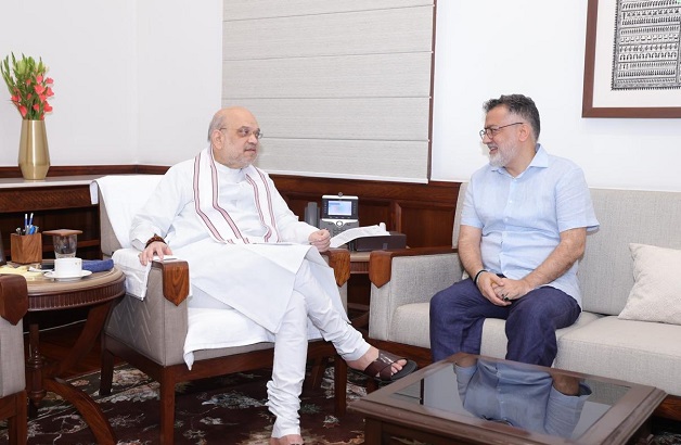 Fmr J&K Minister Imran Ansari meets Home Minister Amit Shah