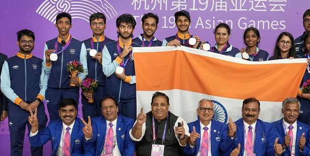 Asian Games 2023 : India records its best-ever haul with 4th Rank 