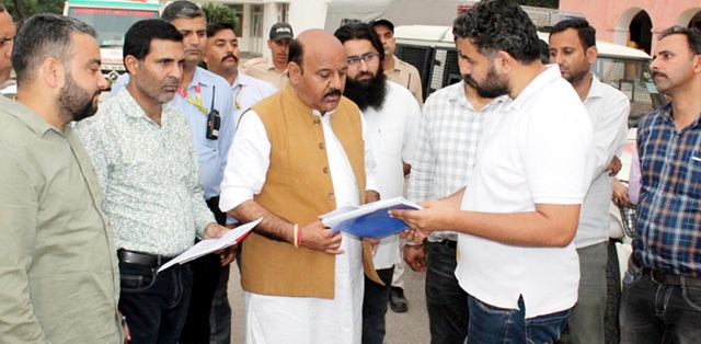 Dy CM J&K inspects Works in Nowshera 