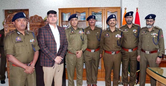 DGP decorates newly promoted DySPs with ranks 