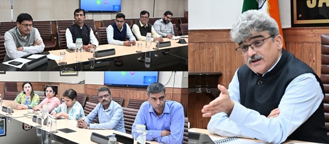 CS J&K  enquired from each DC about status of essential amenities, relief & rehabilitation measure
