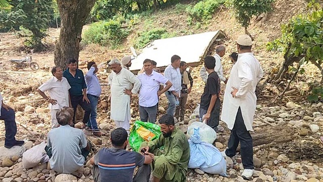 Dr Bharat Bushan , MLA Kathua assures all help to cloudburst hit people 