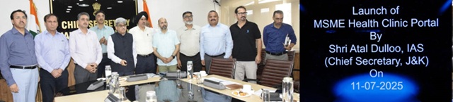 'Atal Dulloo, CS launches MSME Health Clinic to revive sick Industrial Units'