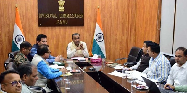 Div Com Jammu reviews  progress of  highway projects 
