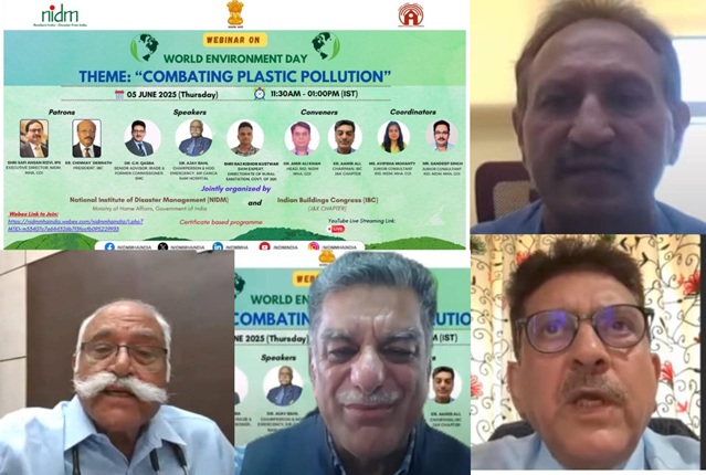 Webinar on Combating Plastic Pollution organized by RDD & others on World Environment Day