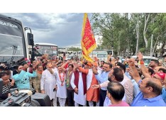 Div Com Jammu flags off annual pilgrimage to Mata Kheer Bhawani shrine