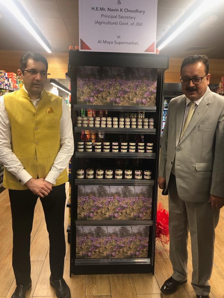 Navin Choudhary Launches Gi ged Saffron From Kashmir In Uae
