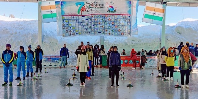  7th National Icestock sports Championship 2020-21 at Gulmarg; J&K emerges overall Champions