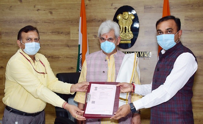 MoU signed for construction of Durga Bhawan at Mata Vaishno Devi Bhawan area : LG J&K