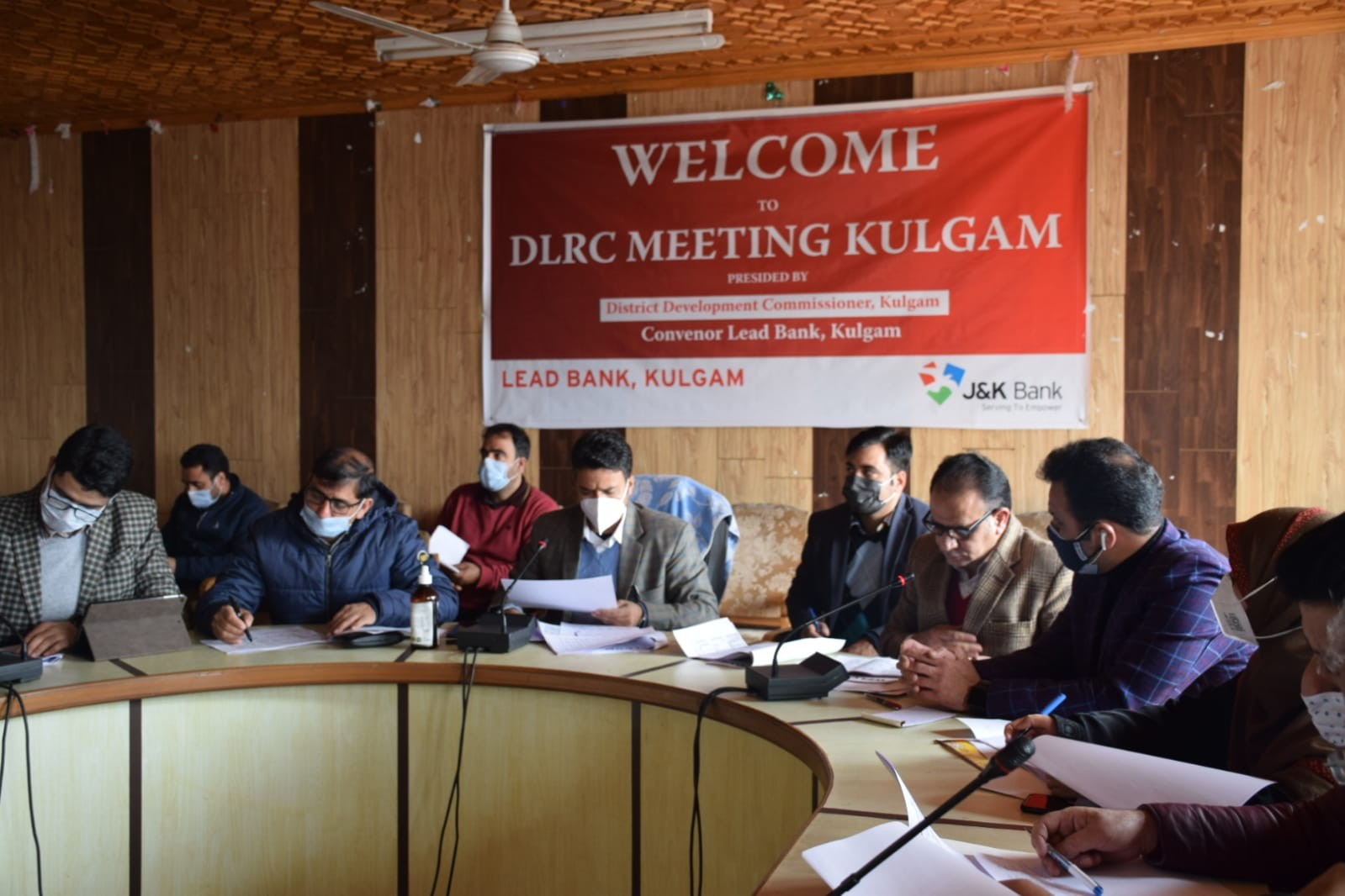 Bilal Bhat chairs DLRC meeting of district Kulgam 