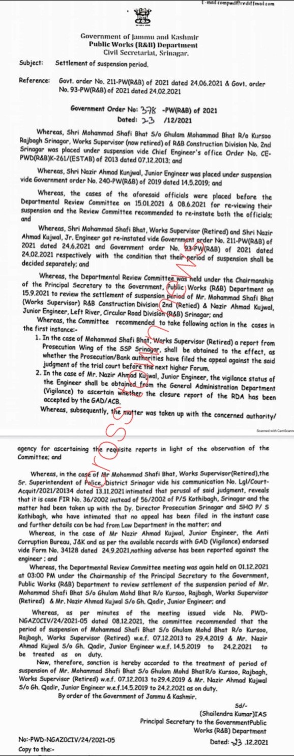 Settlement of suspension period Cross Town News, a Leading Newspaper