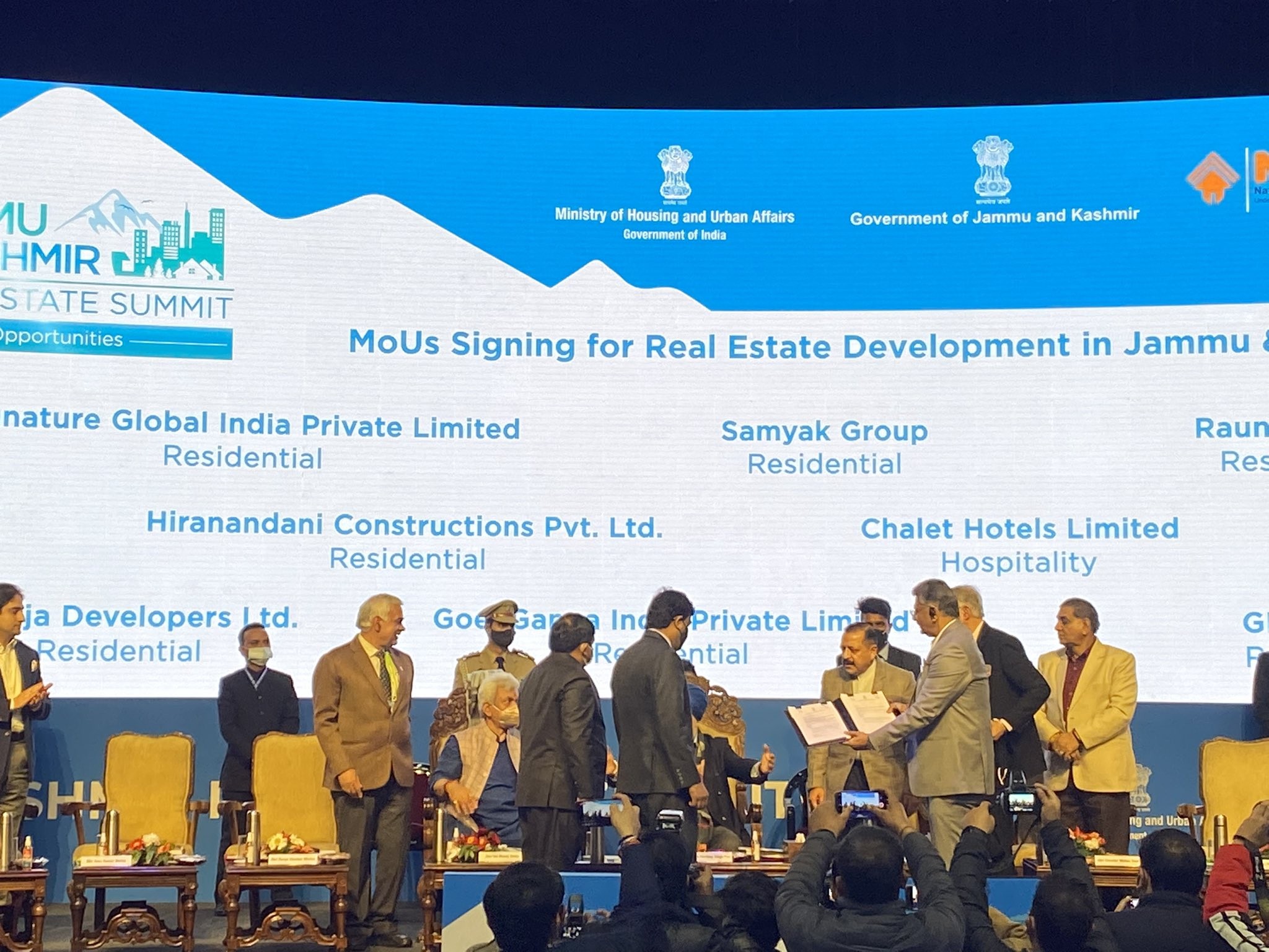 J&K Real Estate Summit 2021: 39 MOUs signed including on Films